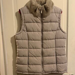 Calvin Klein Collection Gray Puffer Vest